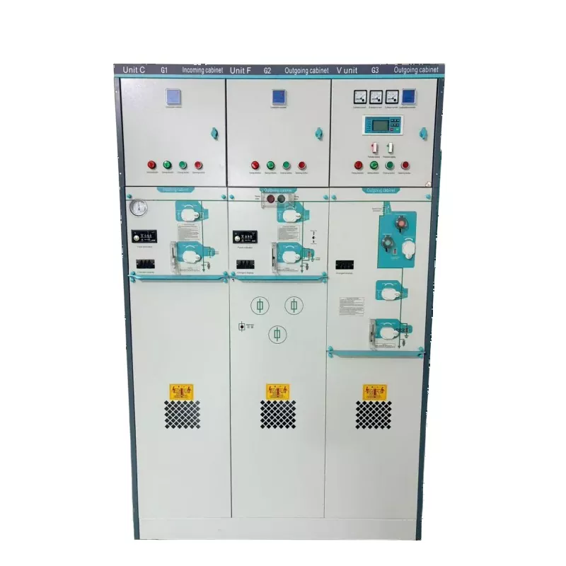 Tegangan Menengah SF6 Unit Utama Cincin Listrik Terisolasi Sepenuhnya Switchgear Kompak